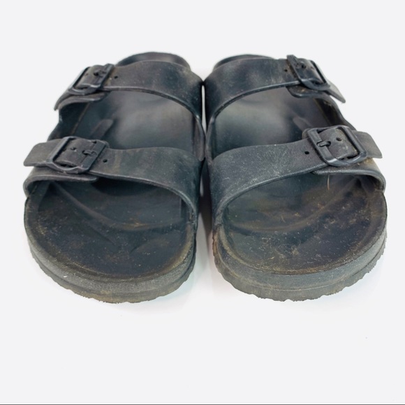 Rubber Sandals Slides size 12 Black - Picture 2 of 4